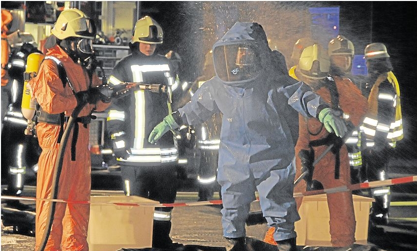 Im Ernstfall wäre alles gut gegangen: Die Feuerwehren Weitefeld, Elkenroth, Langenbach bei Kirburg und Neunkhausen zeigten Teamgeist.
